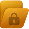 Folder Lock Yellow icon